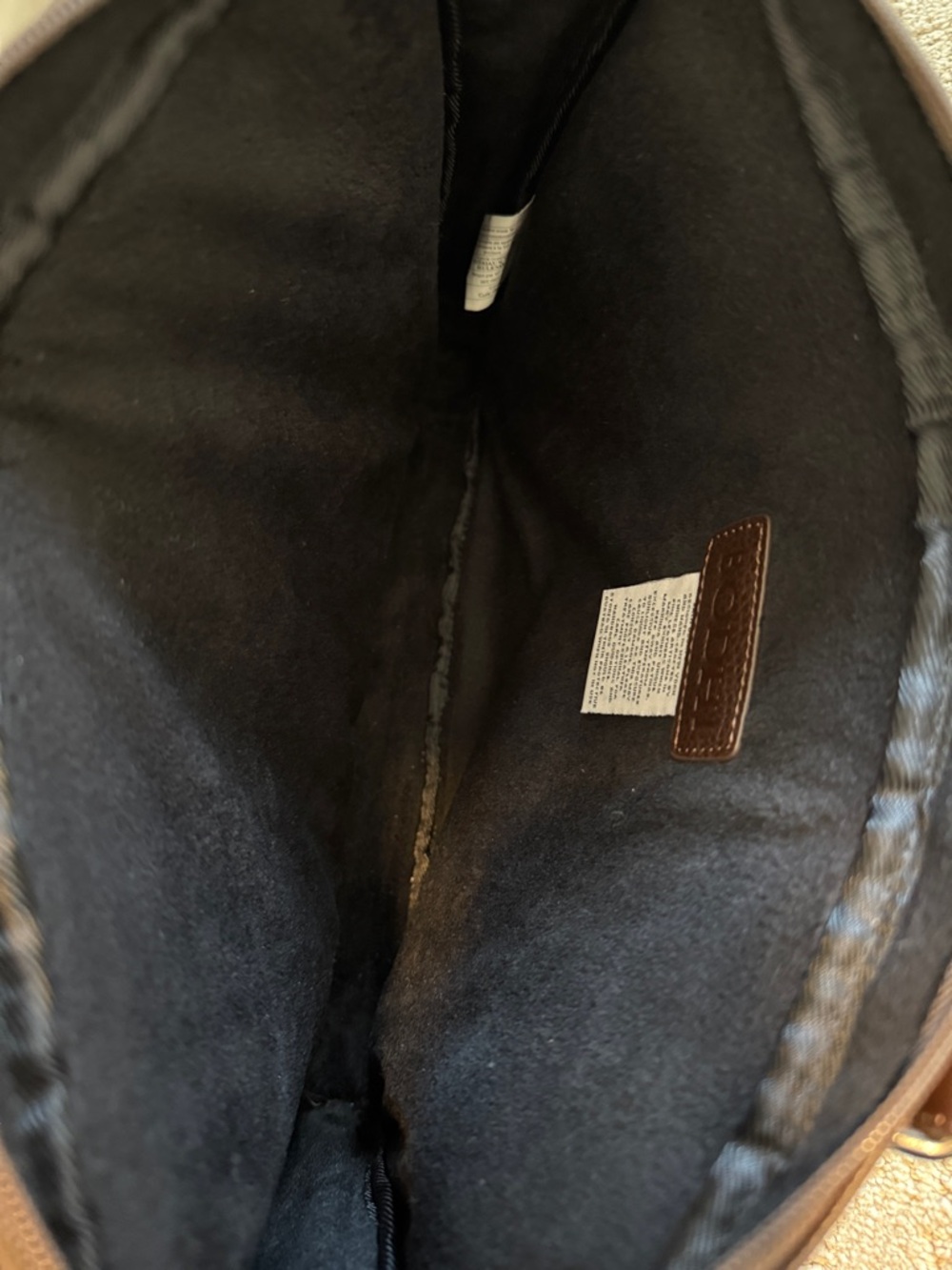 Bodhi brown pebbled leather laptop bag - Picture 3 of 4